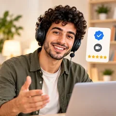 A native Egyptian tutor on a verified video lesson